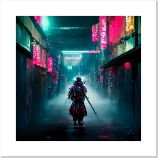 Path - Cyberpunk Cityscape Posters and Art